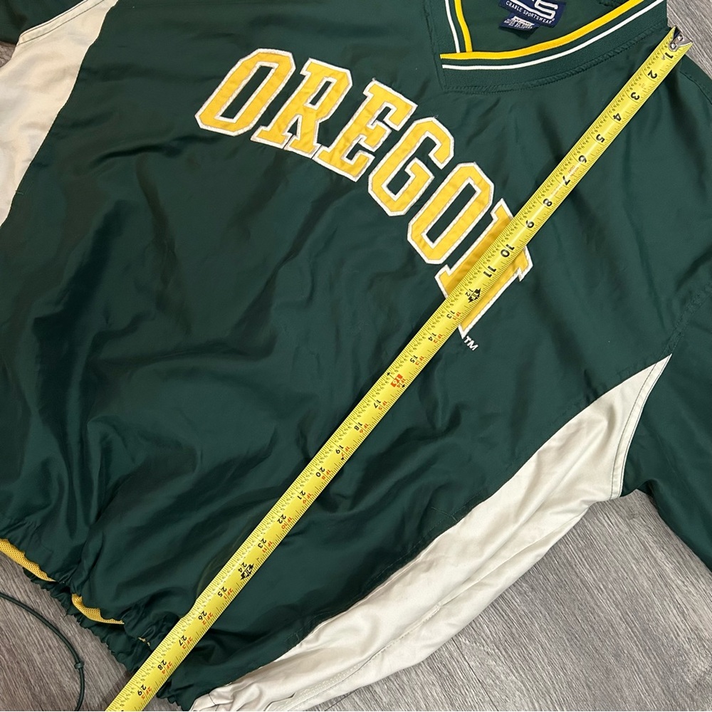 Vintage Oregon Ducks Crable Sportswear Pullover Windbreaker Jacket Men's Size XL - Picture 6 of 10